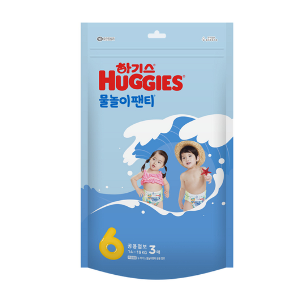 กางเกงว่ายน้ํา HUGGIES DIAPER UNISEX SIZE 6 (3PCS PACK) TODDLER SWIM DIAPER 14–19KG