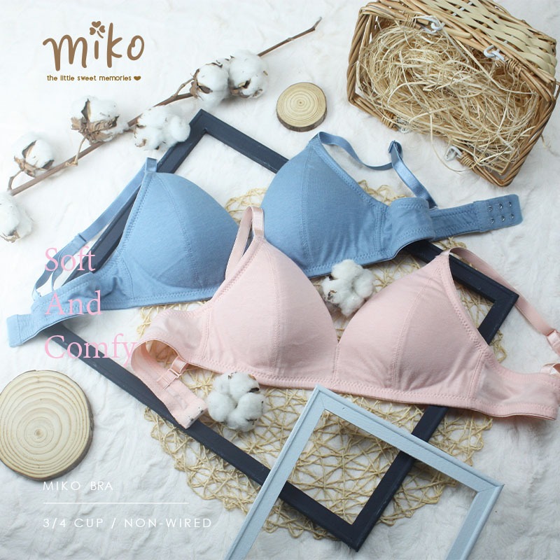 [ซื้อ 2 ชิ้น รับฟรี ชิ้นที่ 3] Miko Bra - C433 Support/ บุนวมเบา ๆ/ Junior Bra/ Young Adult