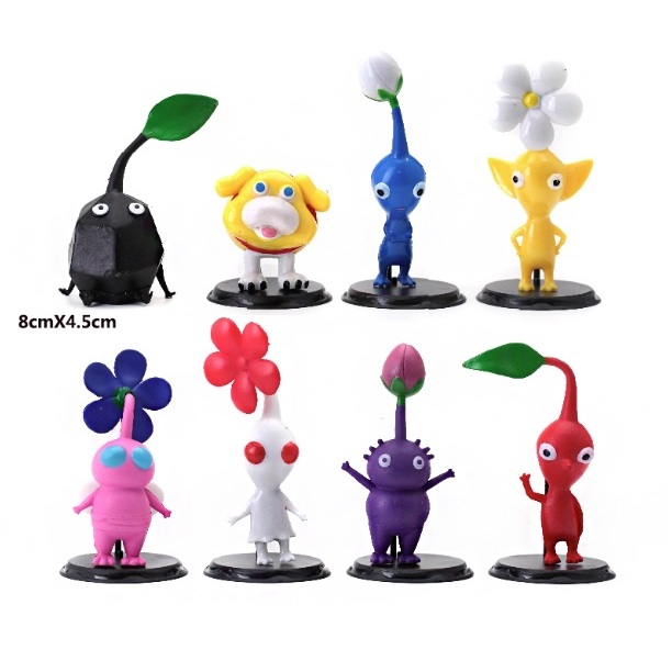ตุ๊กตา Pikmin / ที่รองเค้ก (ชุด 8 ชิ้น)