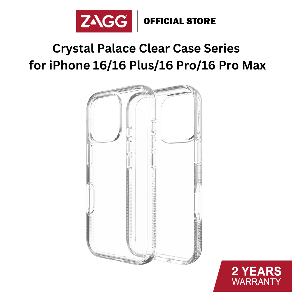 Zagg Crystal Palace Clear Case Series สําหรับ iPhone 16 / 16 Plus / 16 Pro / 16 Pro Max