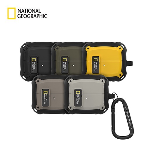เกาหลี NATIONAL GEOGRAPHIC Galaxy{Buds 3/Buds 3Pro/Buds3FE}Case ล็อคกันชนที่ทนทาน