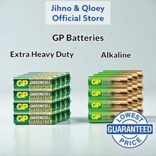 GP Extra Heavy Duty & Akaline Battery | Greencell | Ultra | Recyclable Disposable AA & AAA Batteries