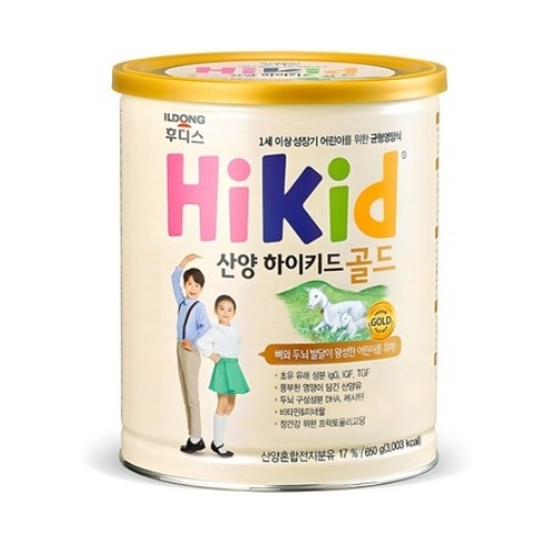 Ildong Foodis Sanyang Hi-Kid Gold นมแพะสูตร – 650 กรัม | โภชนาการการเจริญเติบโตและการพัฒนา