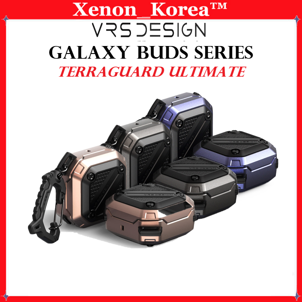 [VRS Design] เคส Terraguard Ultimate สําหรับ Galaxy Buds FE, 2 Pro, 2, Live, Pro