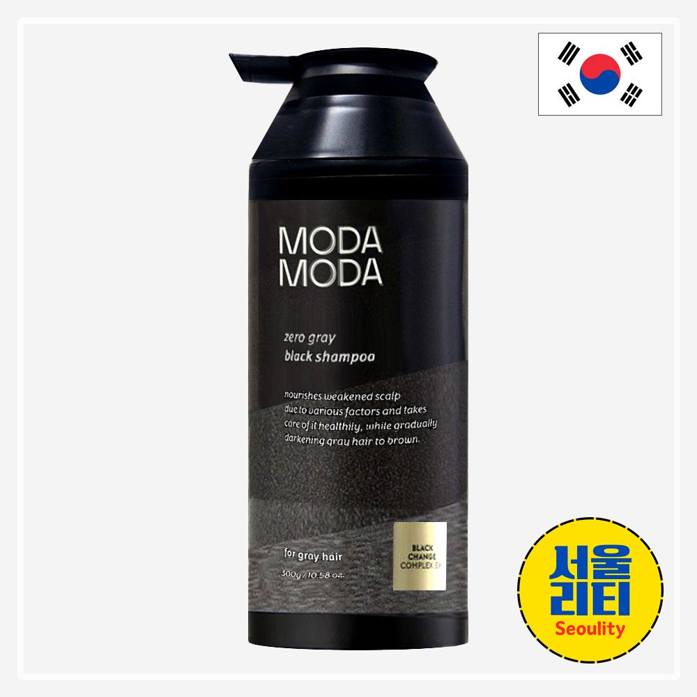 Modamoda Zero Grey Black Shampoo 300g พร้อม FREEBIES