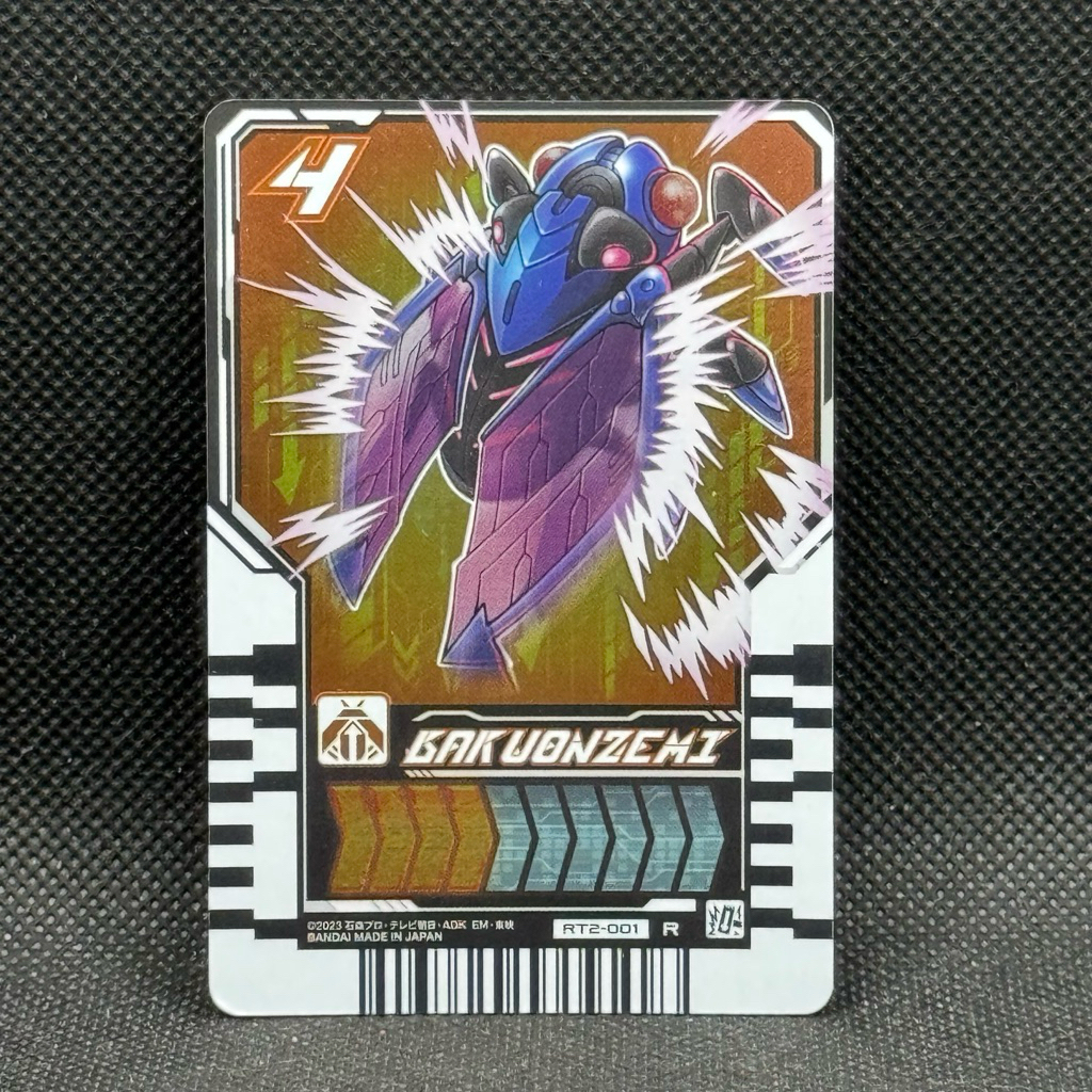 BAKUONZEMI RT2-002 Bandai Masked Rider Gotchard Ride Chemy Card ญี่ปุ่น TCG Japan ฟอยล์