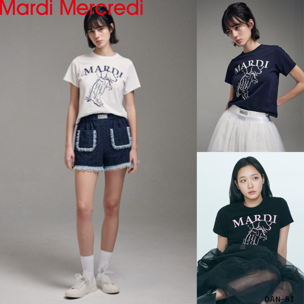 [MARDI Mercredi] SLIM TSHIRT SWING THE TAIL DDANJI_5color / สินค้า KR แท้ 100% / จัดส่งรวดเร็วจาก KR! / ใช้บัตรกํานัลร้านค้า!