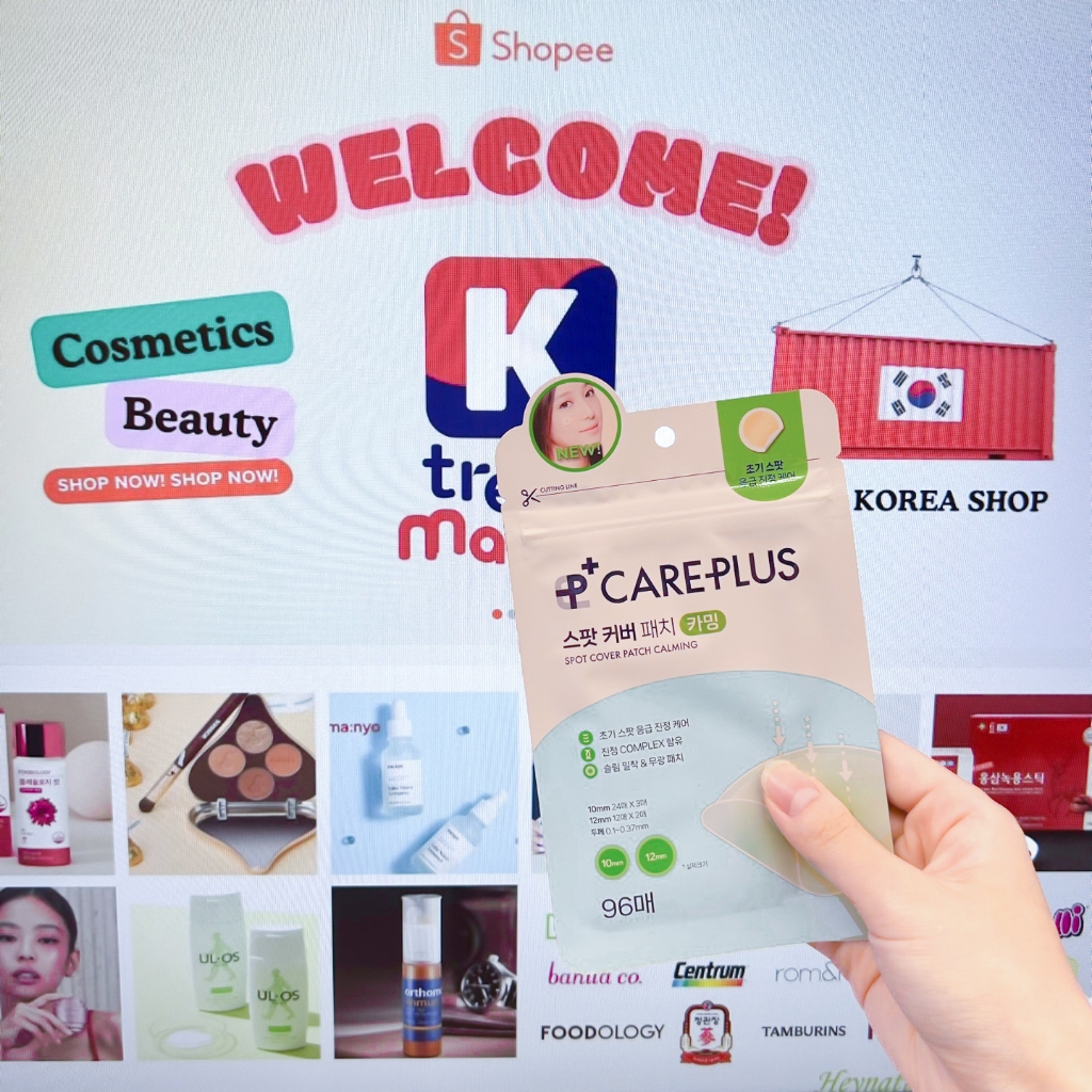 Olive YOUNG CAREPLUS SPOT COVER PATCH CALMING 96 ชิ้น Skincare Acne Treatment Blemish PATCH