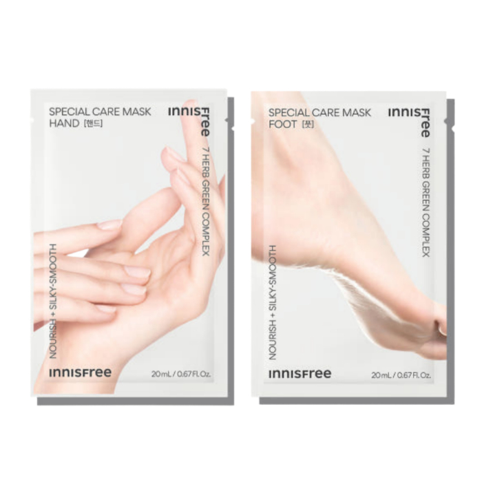 [INNISFREE] Special Care Hand Mask 10P หรือ Foot Mask 10P | ชุดถุงมือหรือถุงเท้าให้ความชุ่มชื้น
