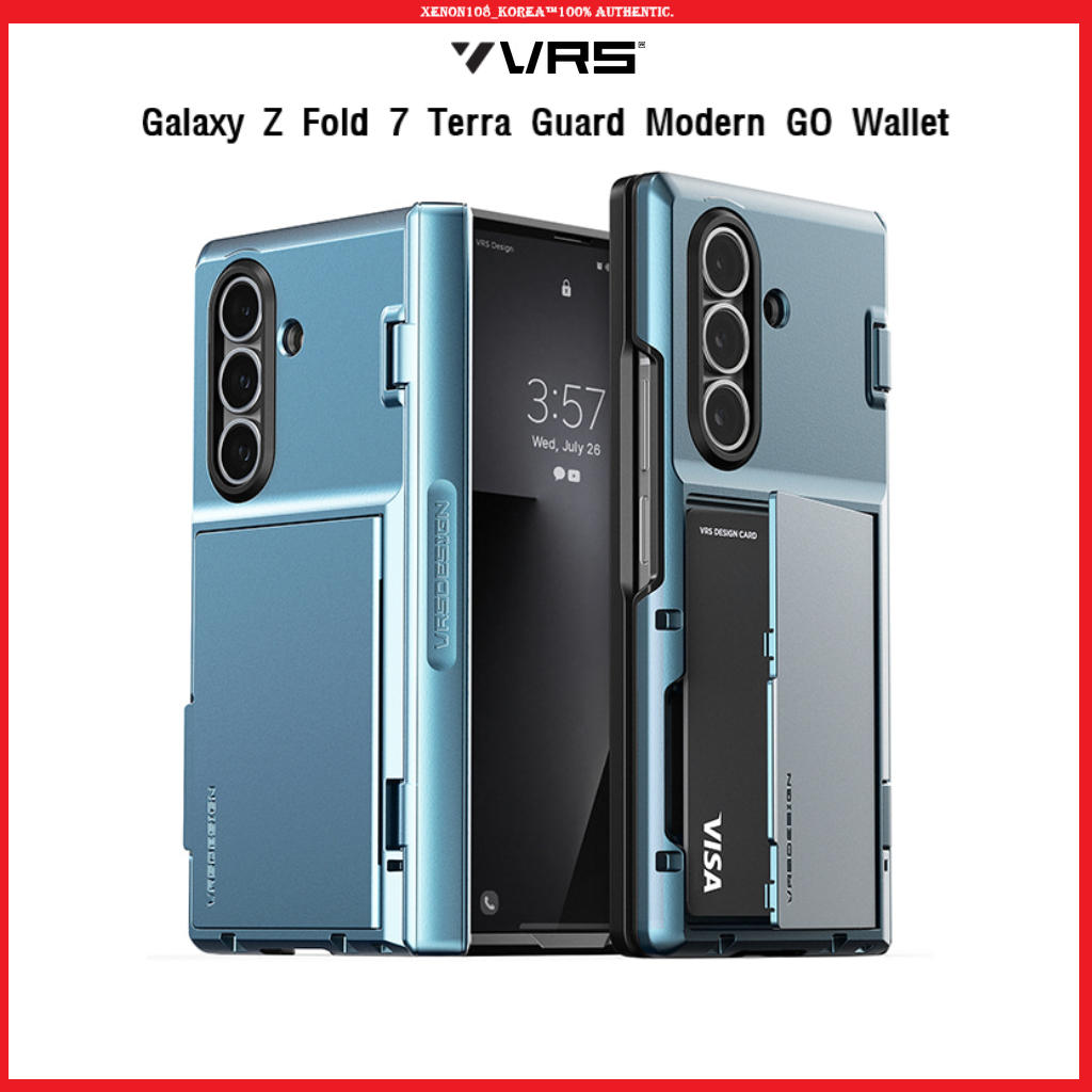 VRS Design Samsung Galaxy Z Fold 7 Case Terra Guard Modern GO Wallet