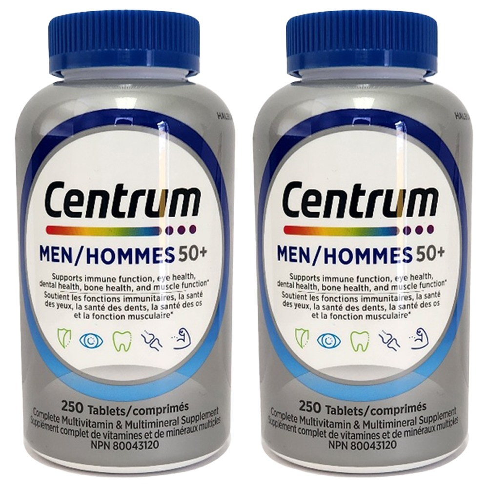 Made in USA - Centrum Men 50+ เม็ด 250 เม็ด x 2