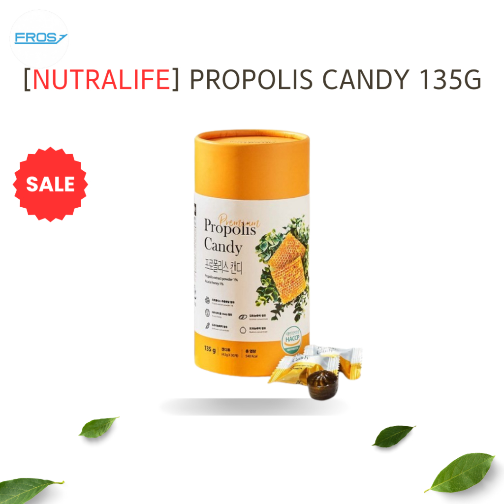 [NUTRALIFE] Propolis Candy 135g, Cough Drops Fresh Candy 4.5gx30, Candy Propolis, Balloon flower, So