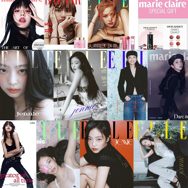 [ 2025 กันยายน BLACKPINK jennie LISA ROSÉ JISOO นิตยสาร & ของแถม ] christian dior beauty addict la m