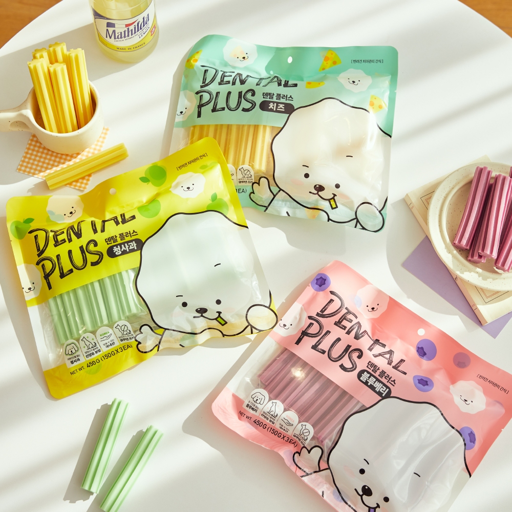 [Dental Plus] Oral Clinic Dental Stick Gum ความเครียดบรรเทาสําหรับสุนัขกินอาหารสมดุลที่อุดมไปด้วยผัก