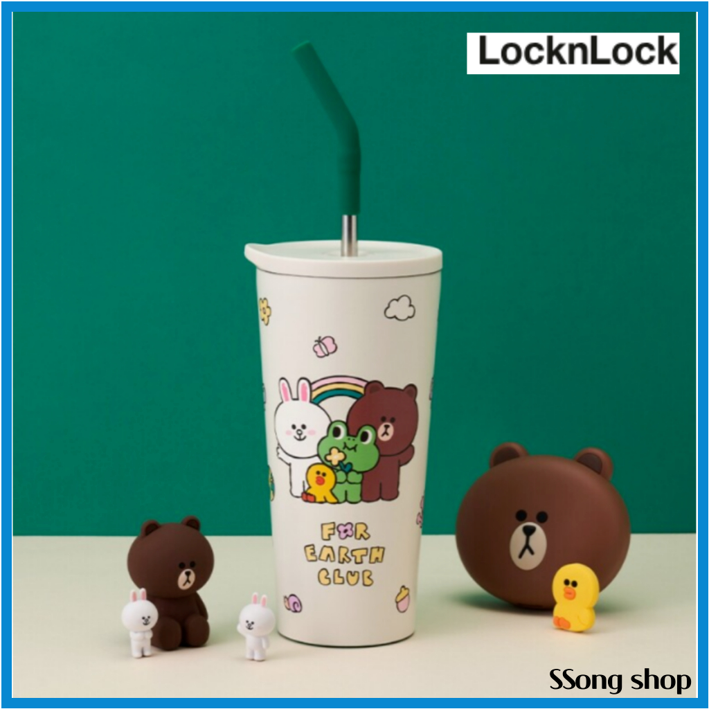 Locknlock Daily Line Friends Straw Tumbler 550ml