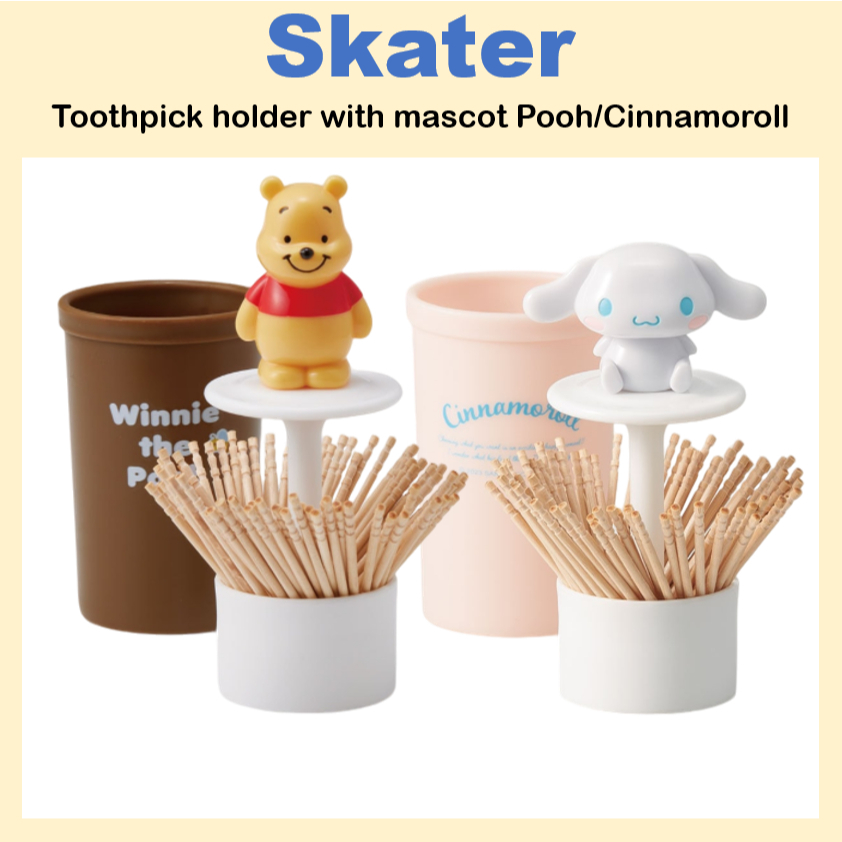 [SKATER] ที่ใส่ไม้จิ้มฟันพร้อมมาสคอต Pooh,Cinnamoroll TWYJ1D