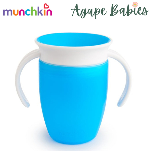 ม.ค.051854 Munchkin Miracle 360 Trainer Cup - 7oz พร้อมฝาปิด (สีน้ําเงิน)