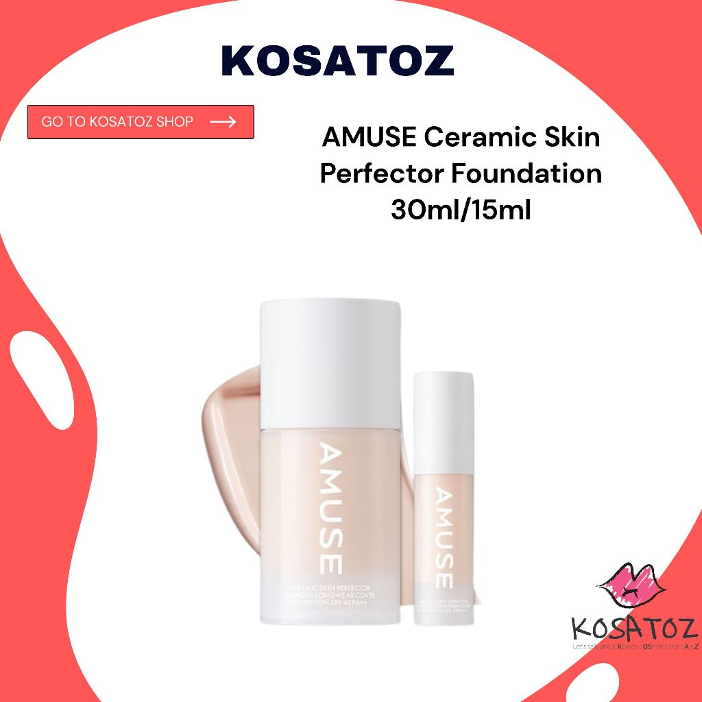 AMUSE Ceramic Skin Perfector Foundation 30ml/15ml