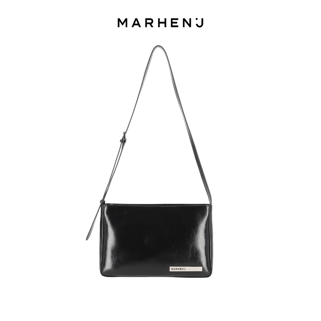 MARHEN.J Elin Bag กระเป๋าสะพายข้างหนังวีแกนทรงสี่เหลี่ยม - สีดํา / น้ําตาล / ทราย