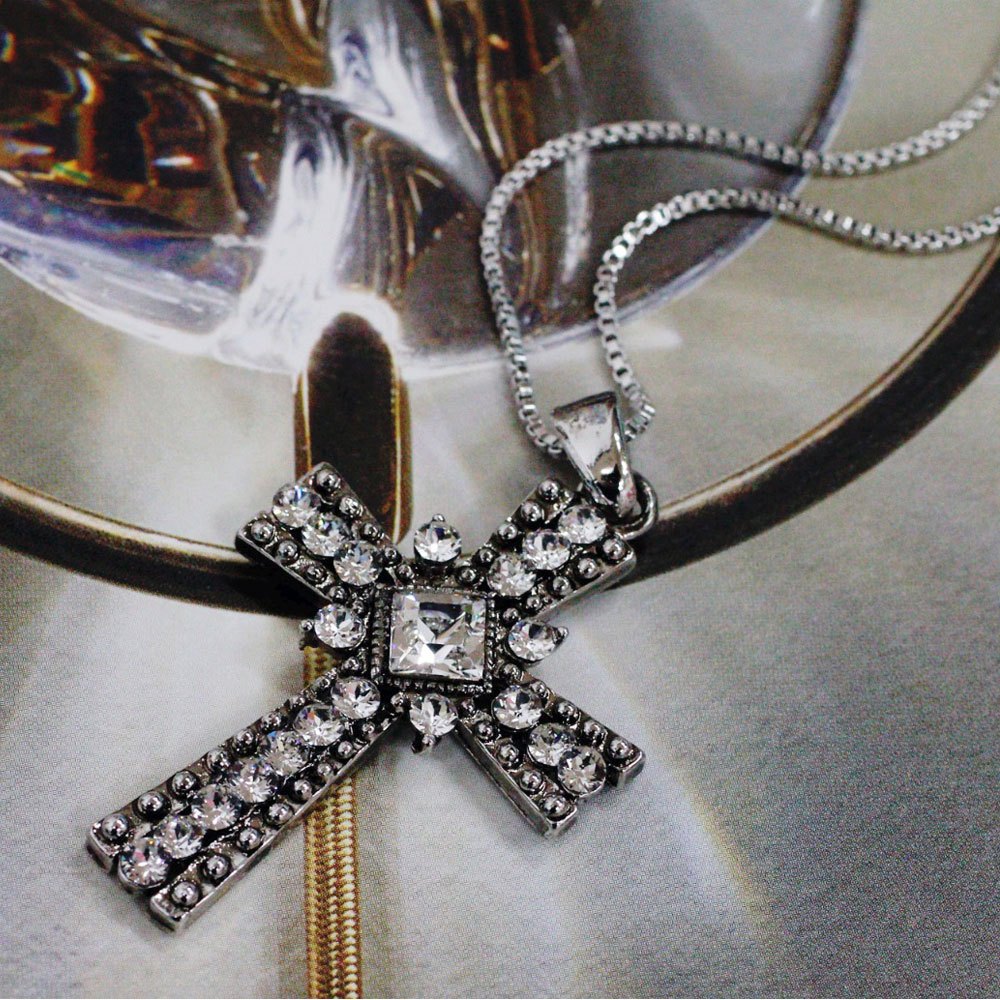 Bnp เครื่องประดับ Made in Korea Vintage แฟชั่น Punk Hip Hop Cross จี้สร้อยคอเครื่องประดับปาร์ตี้ฮาโล