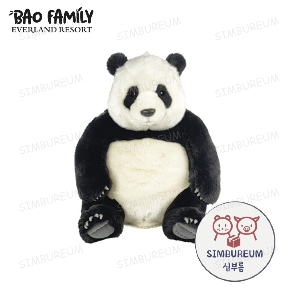 [Everland] เกาหลีอย่างเป็นทางการ Panda Bao Family Fubao ตุ๊กตาของเล่นตุ๊กตา XL
