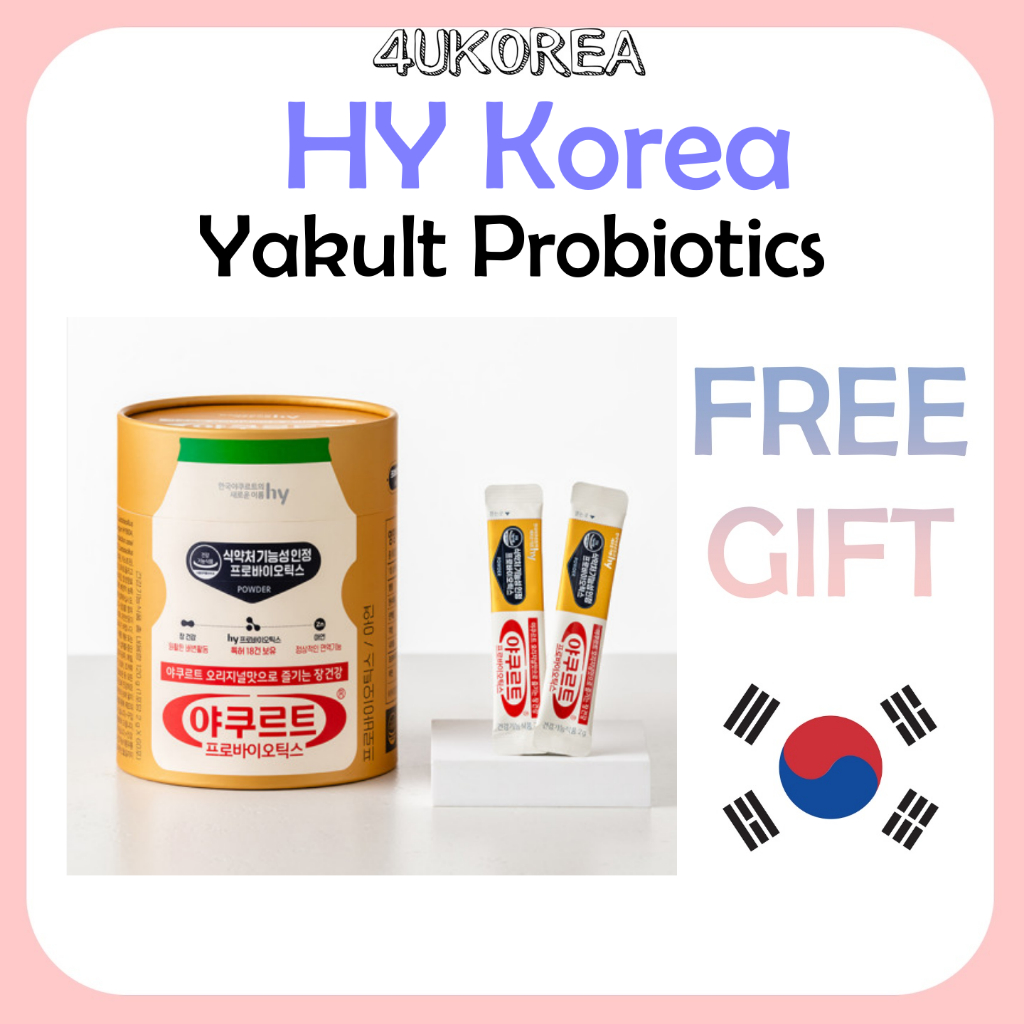 HY KOREA Yakult Probiotics + Zinc โปรไบโอติก+ สังกะสี 2g * 60 ซอง / K-HEALTH