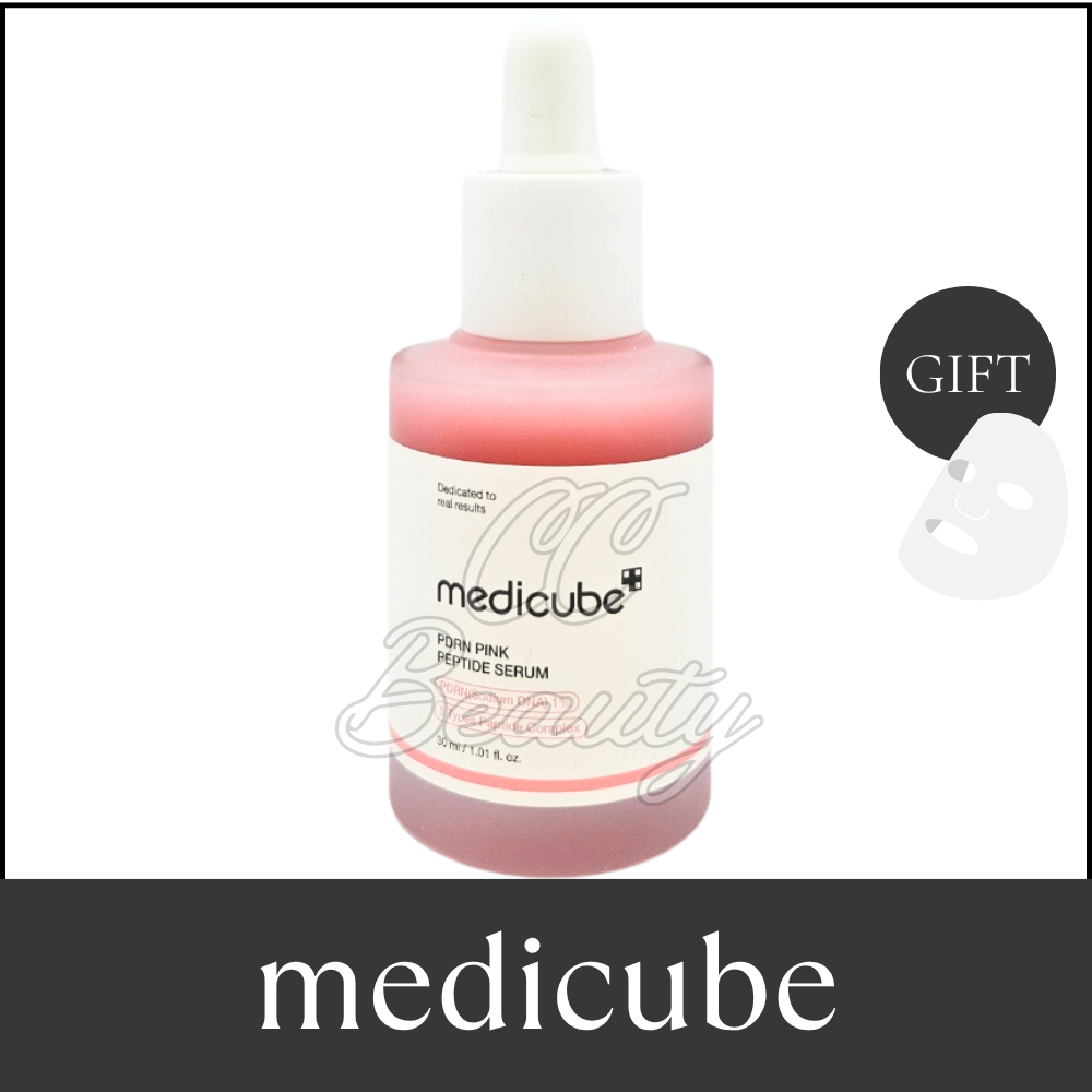 Medicube PDRN Pink Peptide Serum 30ml – เซรั่มเกาหลี เพื่อผิวใสแบบ Glass Glow, ฟื้นฟูด้วย PDRN และคอ