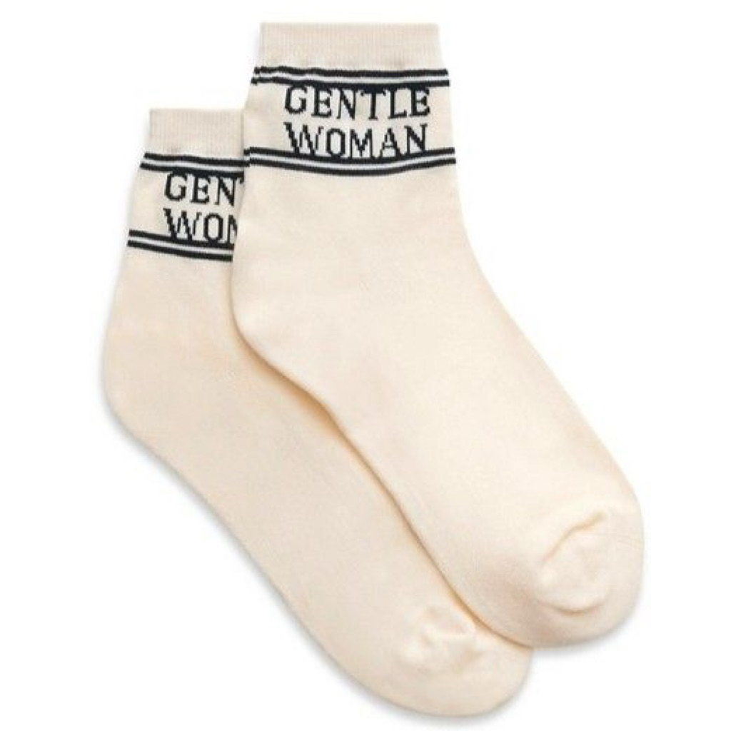 GENTLEWOMAN Crew Socks - ครีม