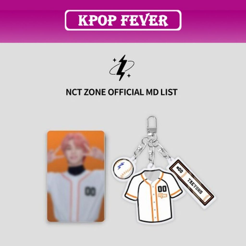 Nct - [NCT ZONE OFFICIAL MD] ACRYLIC KEYRING + PHOTO CARD SET (BASEBALL PLAYER ver.)