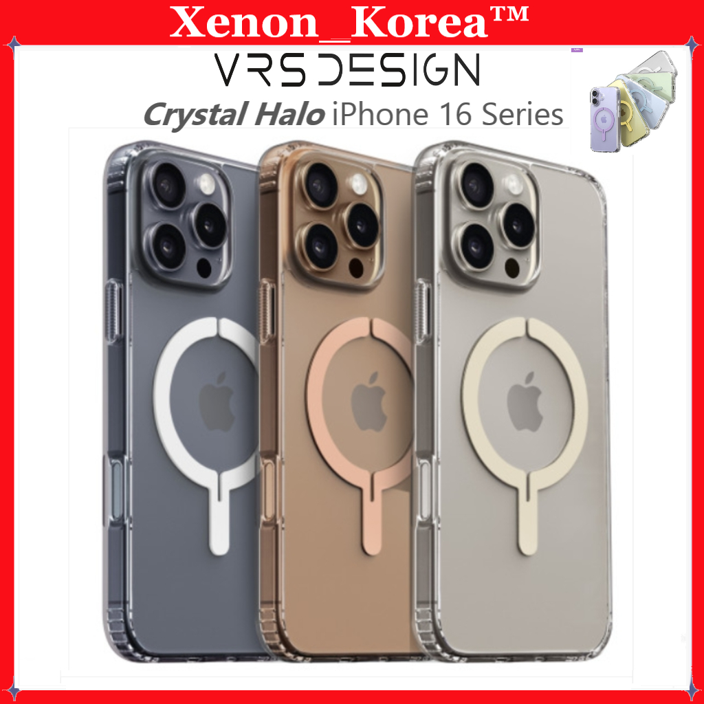 [VRS Design] Crystal Halo Clear Case + Camera & Front Protective Film