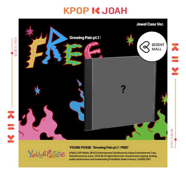 [POB] (Jewel Case ver.) YOUNG POSSE [Growing Pain pt.1 FREE] EP Album (14th Aug.2025)