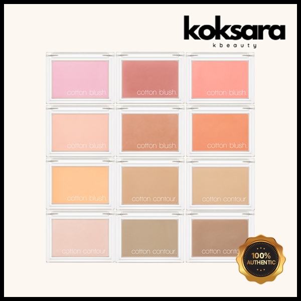 Missha Cotton Blush 8colors/ Contour 5colors 4g