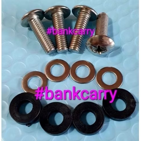 สกรูติดผนัง Samsung TV (ทีวี 41 ถึง 60 นิ้ว) M8 STAINLESS STEEL ครบชุด 4 ตัว