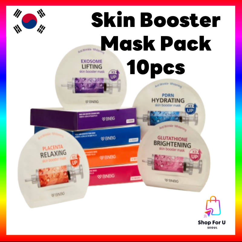 [BNBG] Skin Booster Mask Pack 10ea Glutathione Brightening Exosome Lifting Placenta Relaxing PDRN Hy