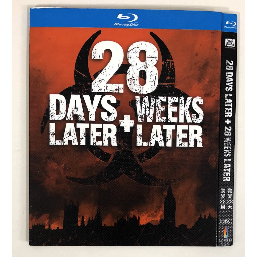 SG Seller 28 Days Later + 28 สัปดาห์ Later 2 แผ่นชุด Blu Ray Movie