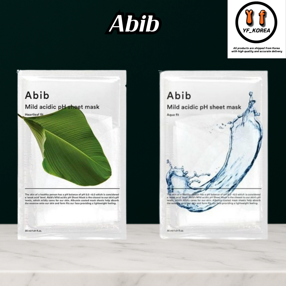 Abib Mild Acidic pH Sheet Mask Heartleaf Fit / Aqua Fit - Abib Mild Acidic pH Sheet Mask Heartleaf F
