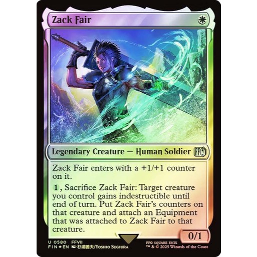 การ์ด EDH PlayTest - Zack Fair (สีขาว)
