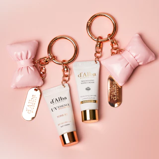 [NOT FOR SALE/ GIFT] d'Alba Mini Pink Sun Cream Keyring
