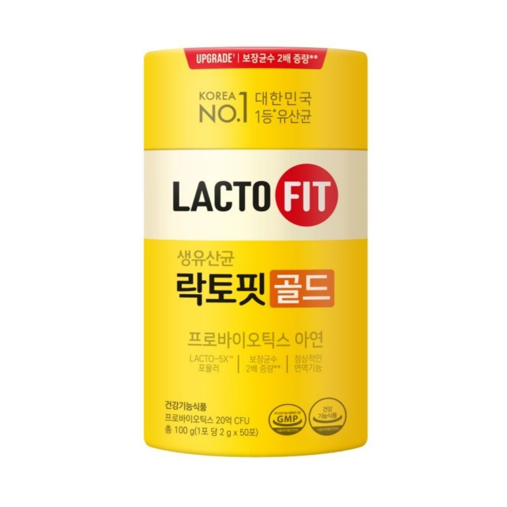 สุขภาพคองคุนแดง Lacto fit Gold Probiotics 2g x 50ea(1กล่อง)