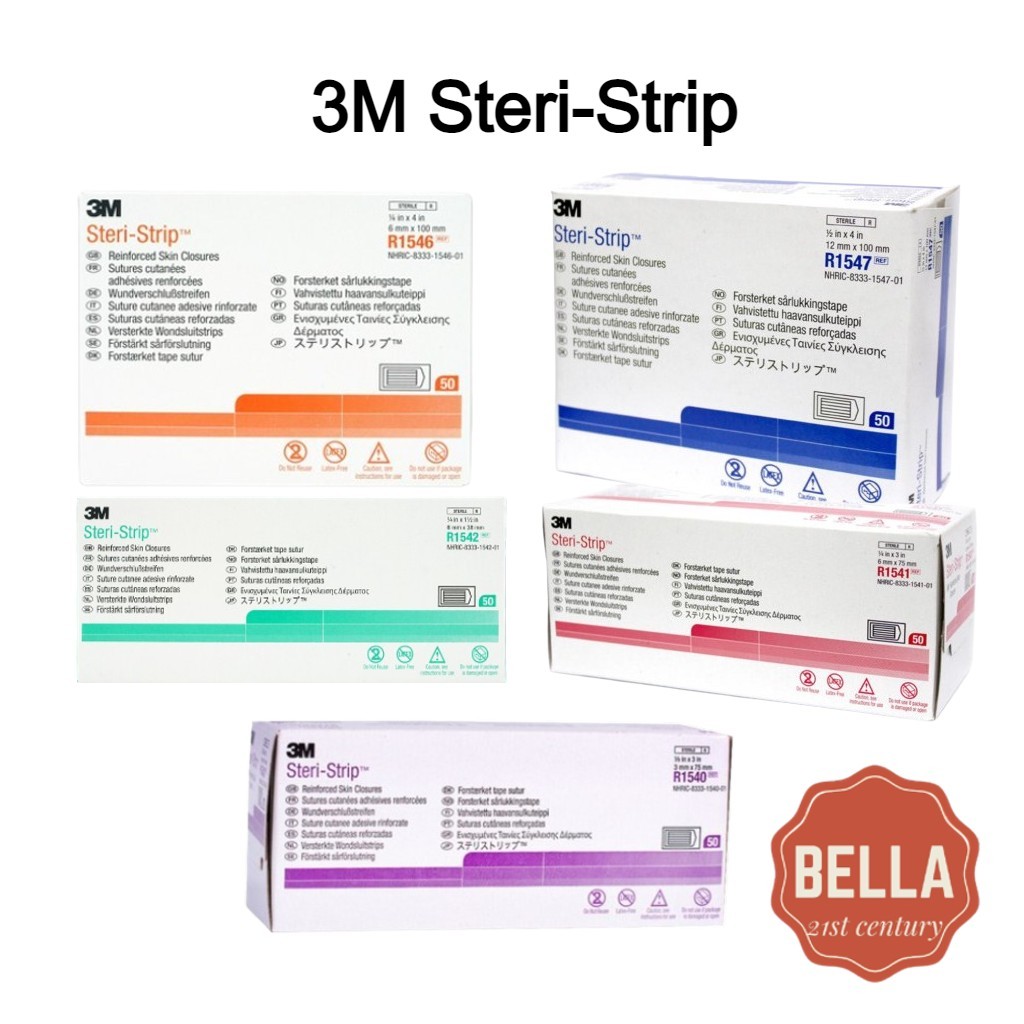 3m Steri Strip ยกกระชับผิว R1540 /R1541 /R1542 /R1546 /R1547 /50packs Steri-Strip