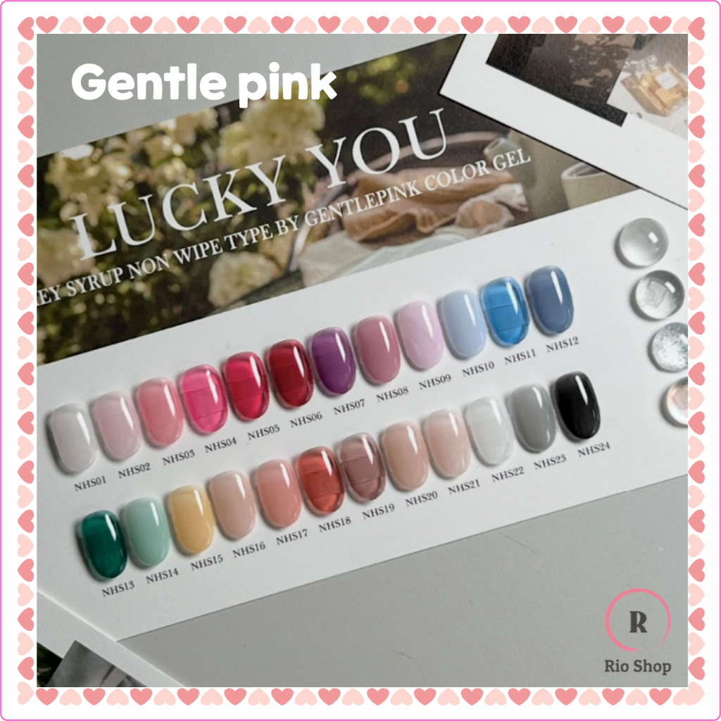 Gentle Pink x Lucky You 24 สี Set Syrup Nail