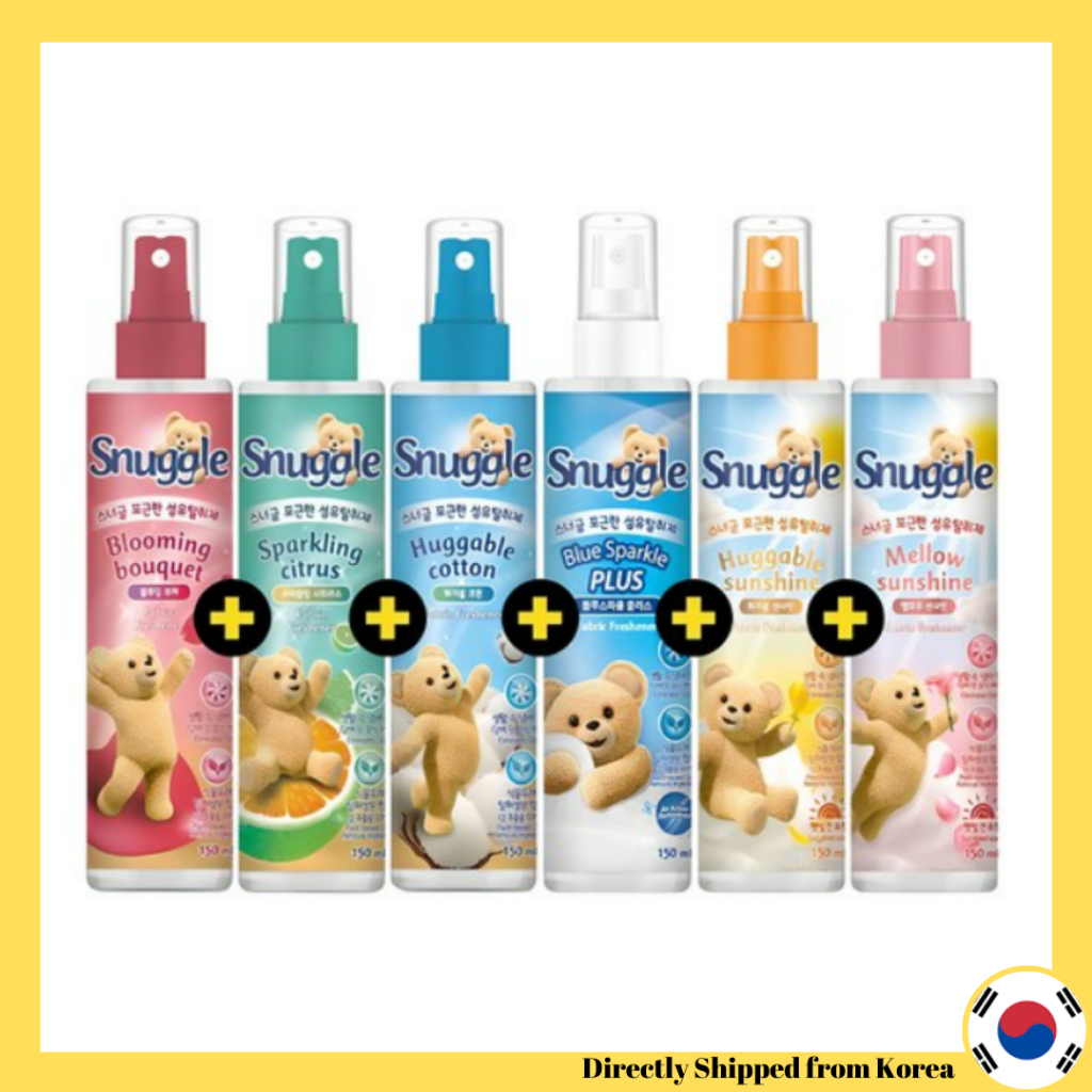 [Snuggle] Cozy Fabric Laundry Clothes Deodorizer Huggable Cotton Fragrance Perfume 150ml