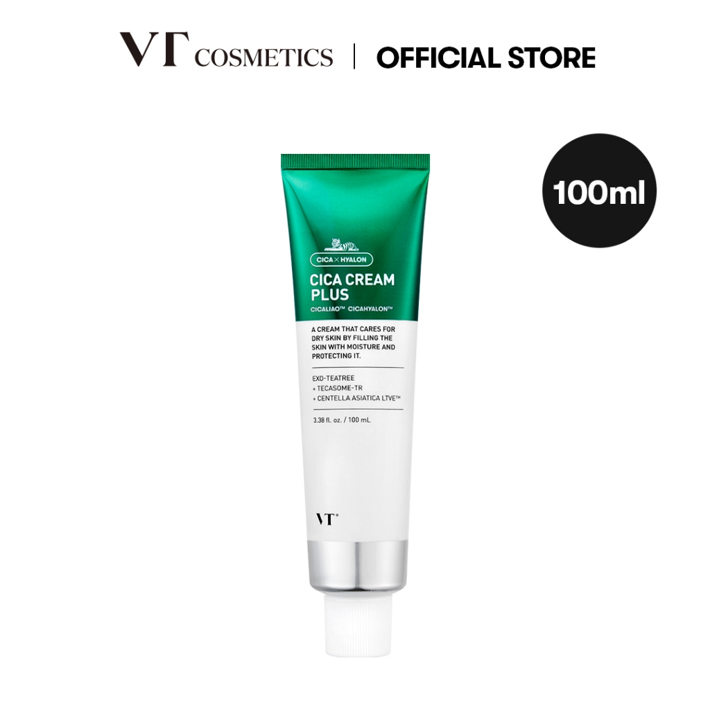 [VT] Cica Cream Plus 100ml, 30ml Moisturizing & Calming, Panthhenol Cream [เรือธงอย่างเป็นทางการ]