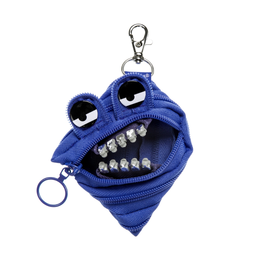 ZIPIT Grillz Mini Pouch In Blue กระเป๋าอเนกประสงค์พร้อมฟันซิปสีเงิน