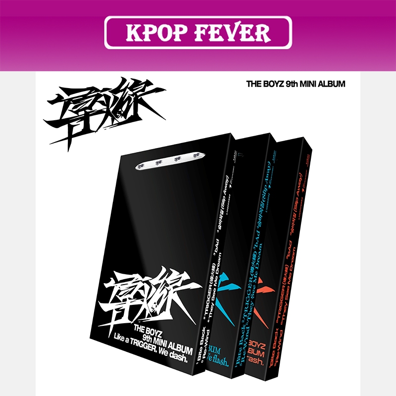 THE BOYZ - [ 導火線 (도화선) ]  9th MINI ALBUM ( Flash Ver. / Vanguard Ver. / Riot Ver. ) SET