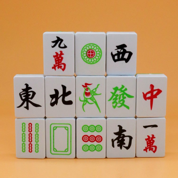 SG Mahjong 13 ชิ้นชุด Majong Ma Jong Mah Jong เค้กตกแต่ง Topper วันแม่วันเกิด Grandmother