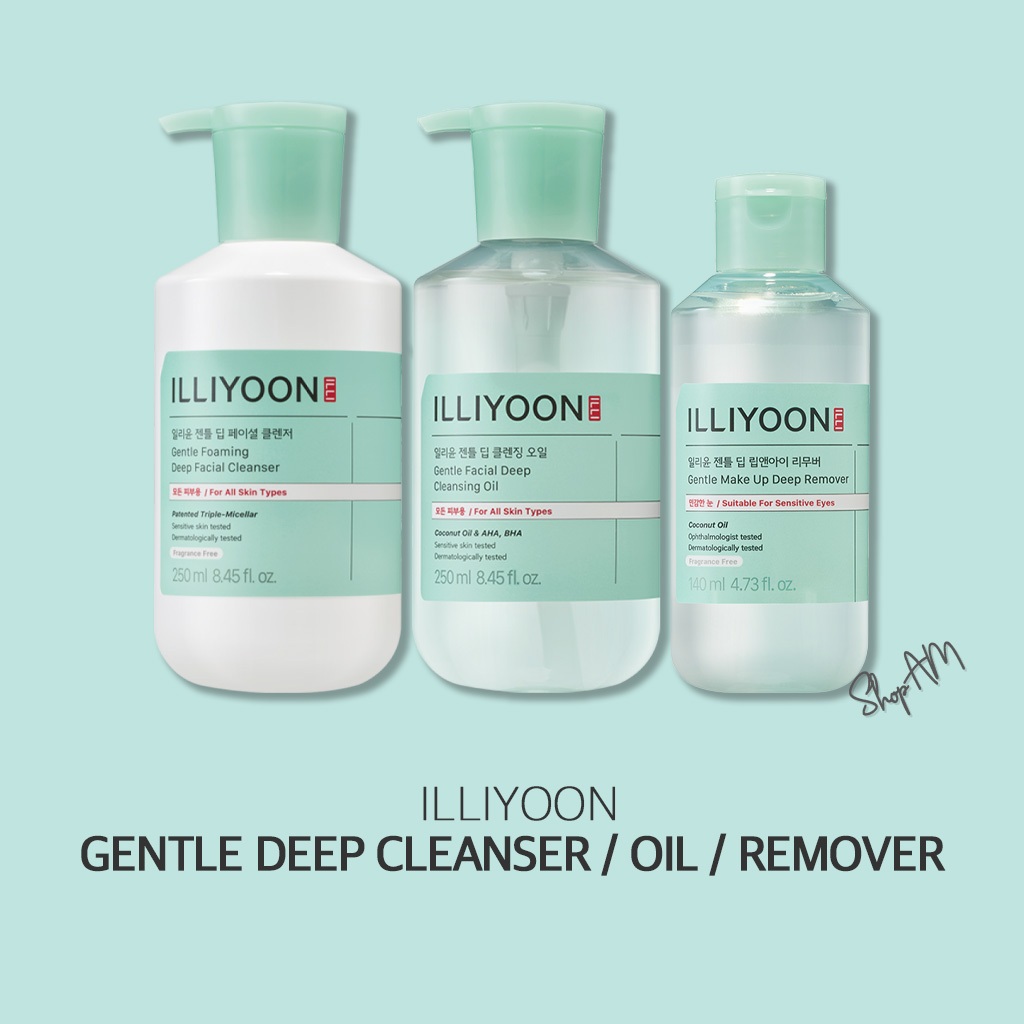 BoxPacking [ILLIYOON] Gentle Deep Facial Cleanser, คลีนซิ่งออยล์, Lip & Eye Remover / จัดส่งจากเกาหลี