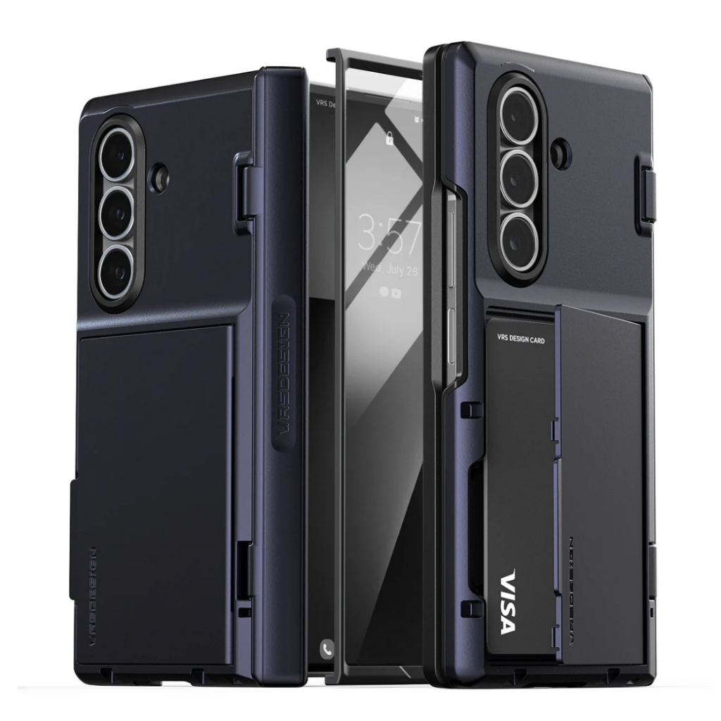 VRS - Galaxy Z Fold 7 Case Terra Guard Modern GO Wallet / ฟิล์มกระจกนิรภัยในตัว เคสบานพับแม่เหล็ก เด