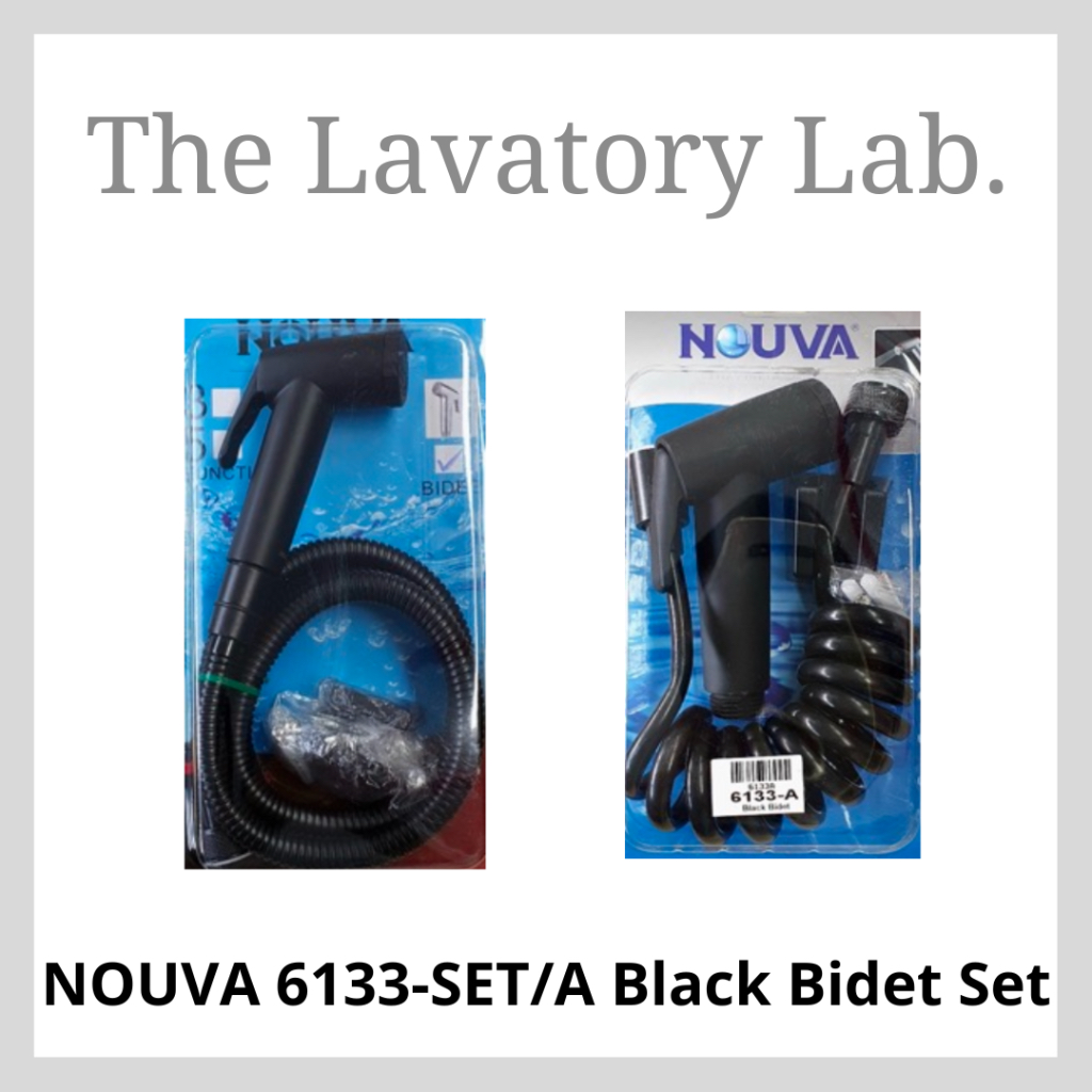 NOUVA 6133-SET / 6133-A Matt Black Bidet Set