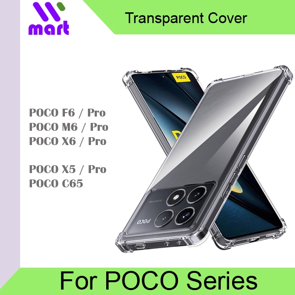 เคสนิ่มใสกันกระแทกสําหรับ POCO X6 / Pro / M6 Pro / F6 Pro / X5 Pro / C65